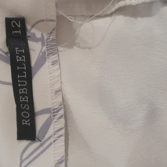 Rosebullet Size 12 Floaty Crop Top Grey - Picture 5 of 6